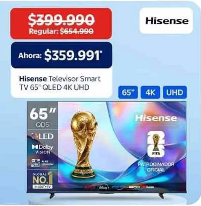 Hisense - Tv 65 Qled 4k Uhd