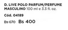Live Polo Parfum/Perfume Masculino