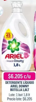 Ariel - Detergente Liquido Downy Botella 1,8 Lt