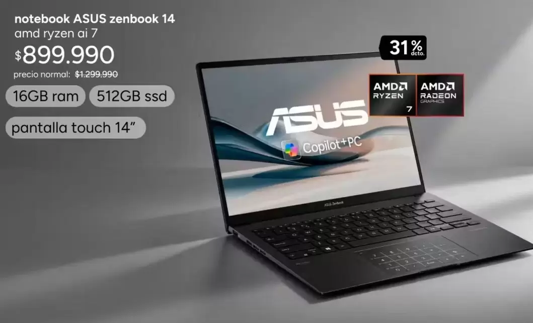 Asus - Notebook Zenbook 14