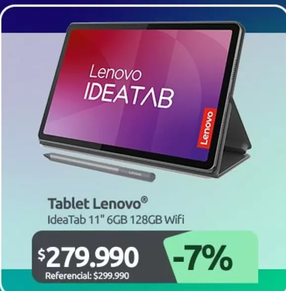Lenovo - Tablet Ideatab 11" 6gb 128gb Wifi