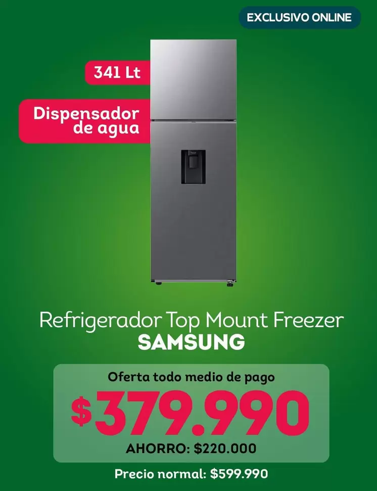 Samsung - Refrigerador Top Mount Freezer