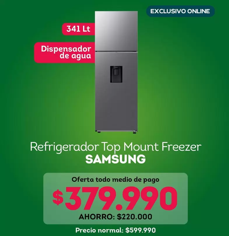 Samsung - Refrigerador Top Mount Freezer