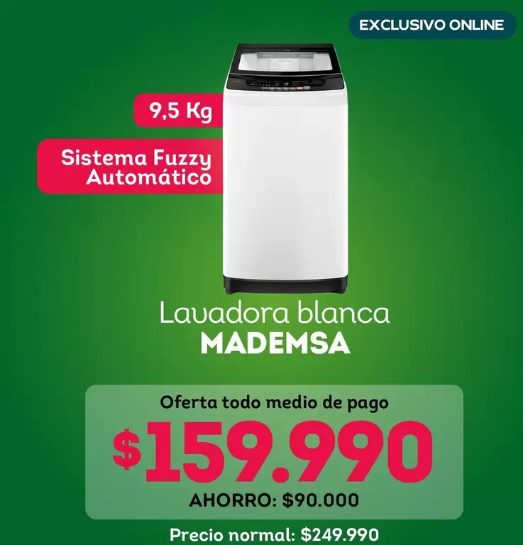 Mademsa - Lavadora Blanca