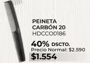 Peineta Carbón 20