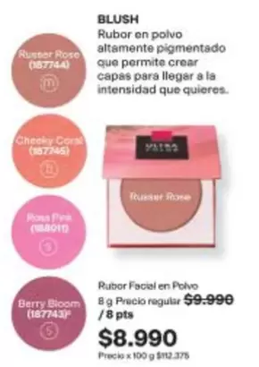 Coral - Rubor Facial En Polvo