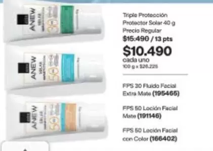 Anew - Triple Protección Protector Solar