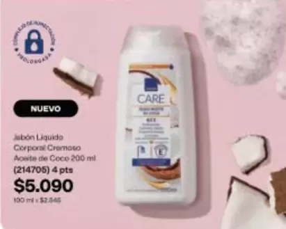 Care+ - Atbon Liquido Corporal Cremoso Acaite De Coco
