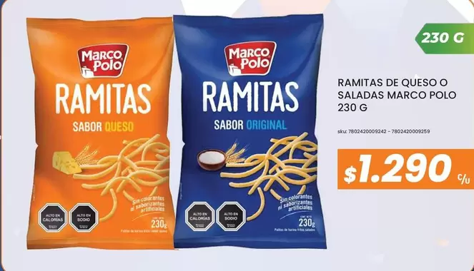 Ramitas -  De Queso O Saladas Marco Polo