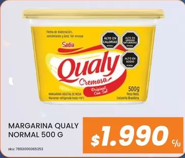 Qualy - Margarina Normal 500 G