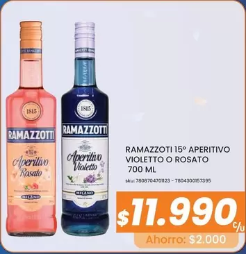 Ramazzotti - Aperitivo Violetto O Rosato