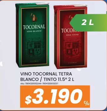 Tocornal - Vino Blanco / Tinto