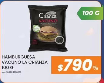 La Crianza - Hamburguesa Vacuno