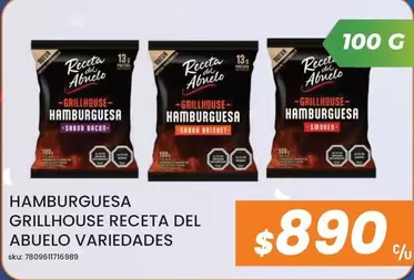 Abuelo - Hamburguesa Grillhouse Receta Del