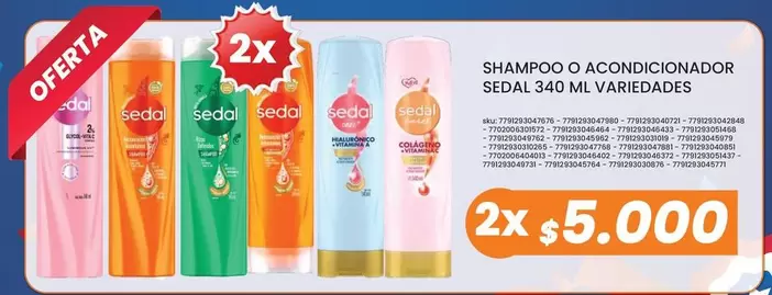 Sedal - Shampoo O Acondicionador