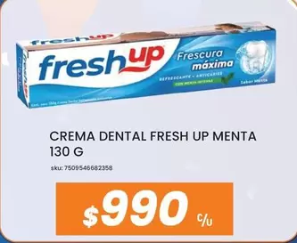 Up - Crema Dental Fresh  Menta 130 G