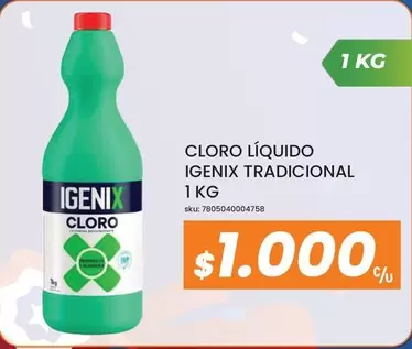 Igenix - Cloro Líquido Igentix Tradicional