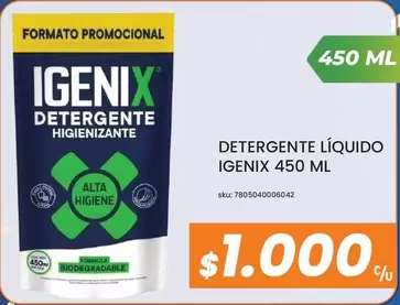 Igenix - Detergente Líquido