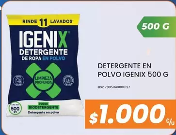 Igenix - Detergente En Polvo