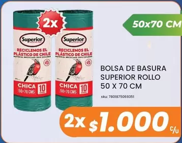 Superior - Bolsa De Basura Rollo