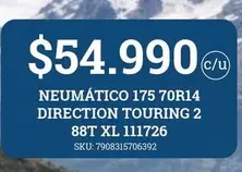 Neumático 175 70R14 TIFRECION TOURING 2 88T XL