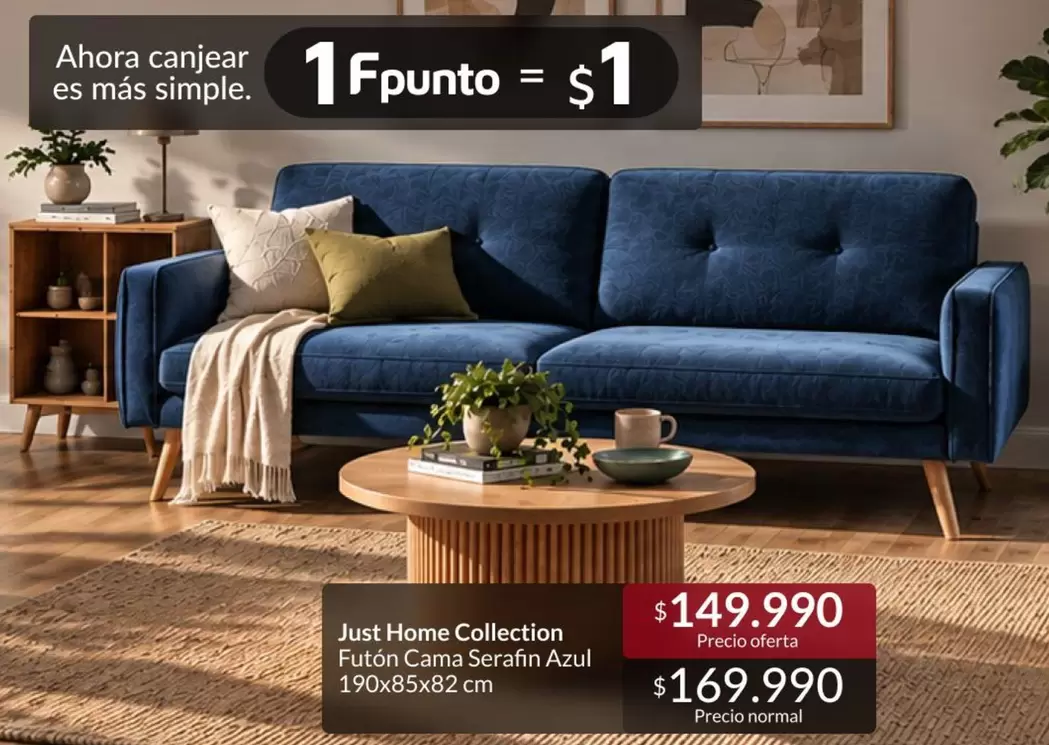Just Home Collection Fusion Cama Serain Azul