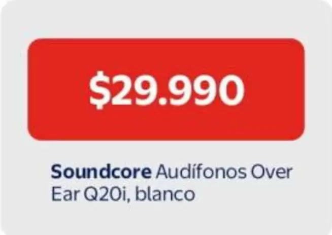 Soundcore Audifonos Over Ear Q20i, Blanco