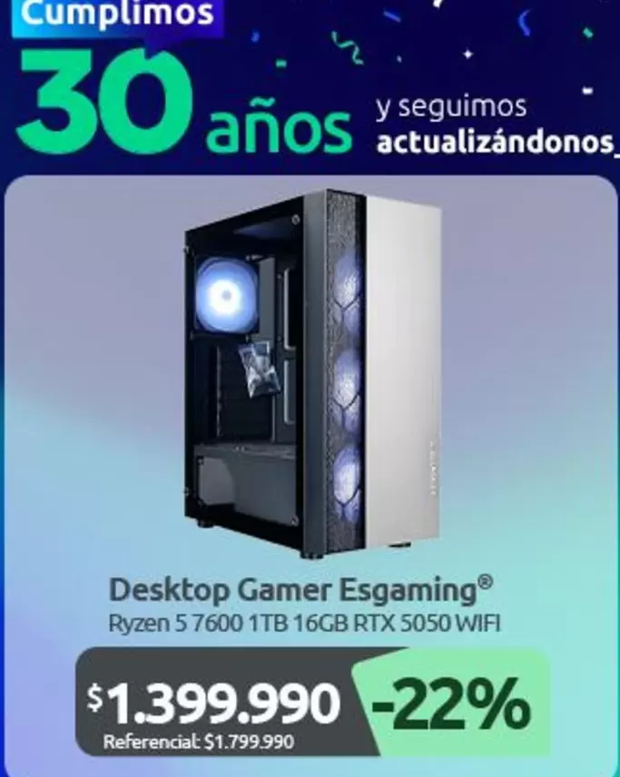 Desktop Gamer Espaming