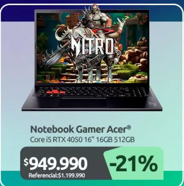 Acer - Notebook Gamer