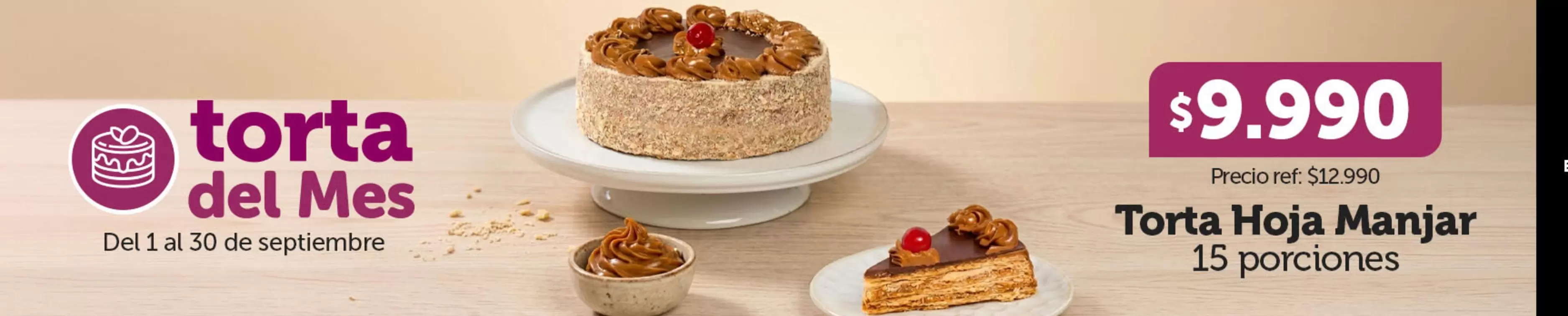 Torta Hoja Manjar