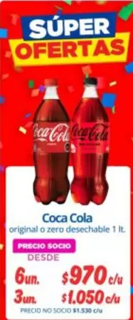 Coca Cola - Original O Zero Desechable