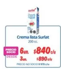 Surlat - Crema Lista
