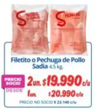 Sadia - Filetto O Pechuga De Pollo