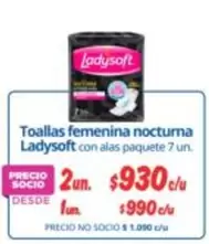 Ladysoft - Toallas Femenina Nocturna