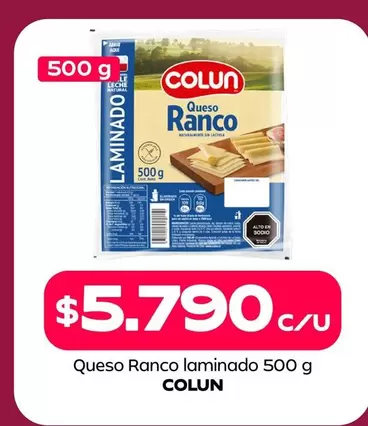 Colun - Queso Ranco Laminado