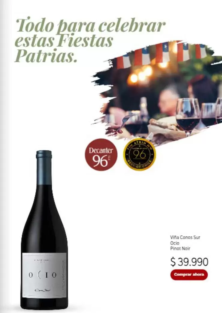 Pinot Noir - Todo Para Celebrar Estas Fiestas Patrias