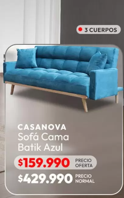 Sofa Cama Batik Azul