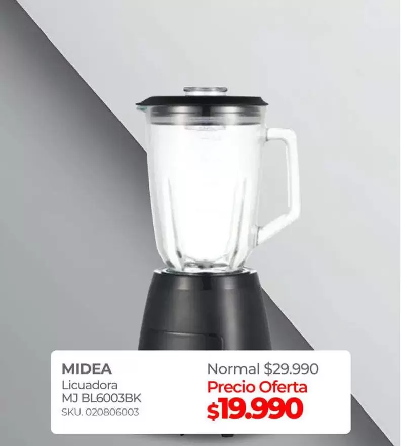 Midea - Licuadora M3 Bl6003bk