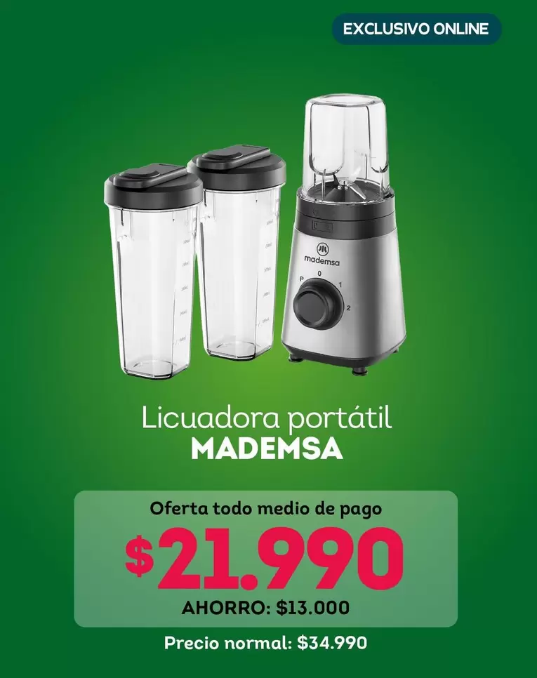 Mademsa - Licuadora Portatil