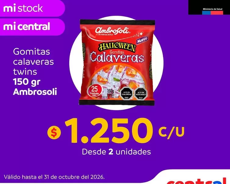 Ambrosoli - Gomitas Calaveras Twins
