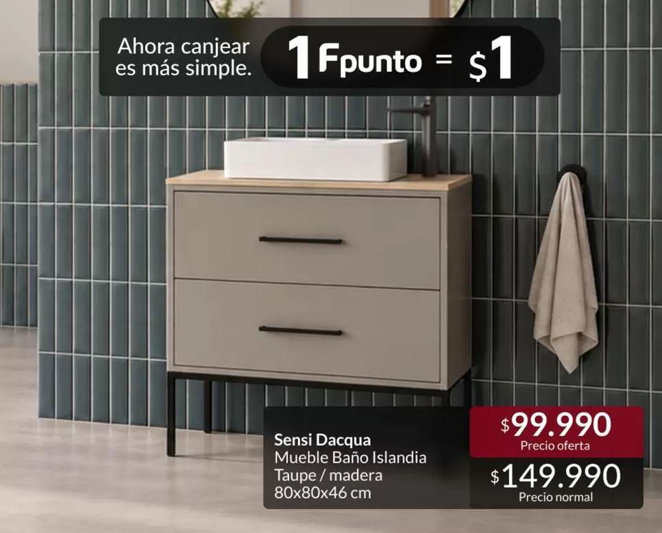 Mueble Bano Islanda Tappe