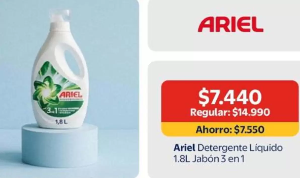 Ariel - Detergente Liquido Jabón
