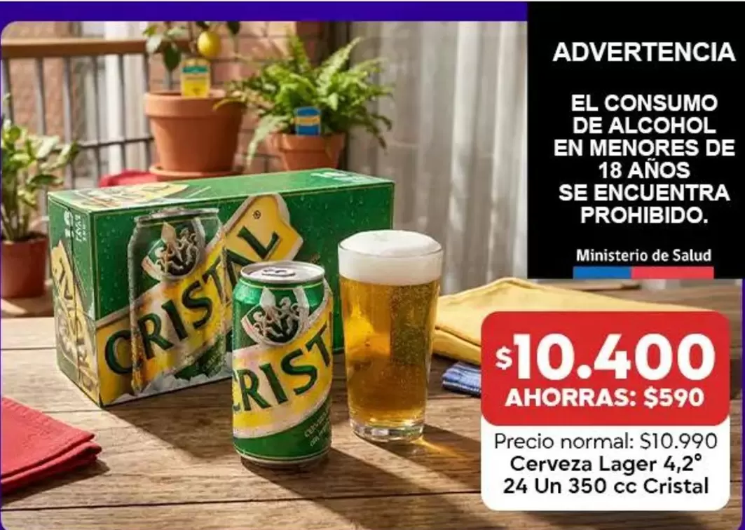Cristal - El Consumo De Alcohol En Menores De En 18 Anos Se Encuentra Prohibido