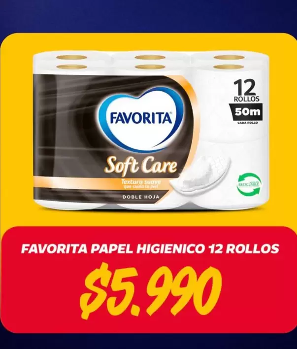 Favorita - Papel Higienico 12 Rollos