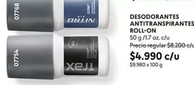 Desodorantes Antitranspirantes Roll-on