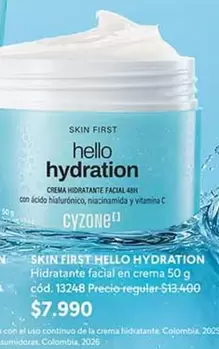 Cyzone - Skin First Hello Hydration