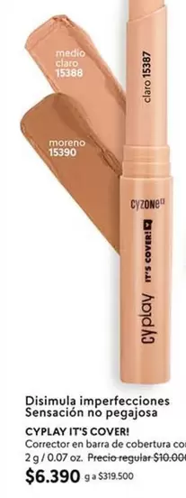 Cyzone - Disimula Imperfecciones Sensacion No Pegajos Cyplay Its Coveri