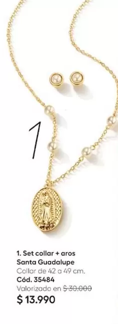 Set Collar + Aros Santa Guadalupe