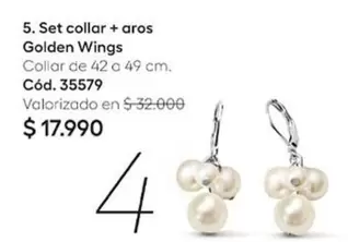 Golden - Set Collar + Aros Wings