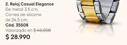 Metal - Reloj Elegance